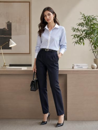 Image of Leriya Fashion Women's Rayon Shirt| Korean Style Full Sleeve Oversized Button Down Shirts | Tops for Women | Plus Size Workwear Top for Office & Casual Wear