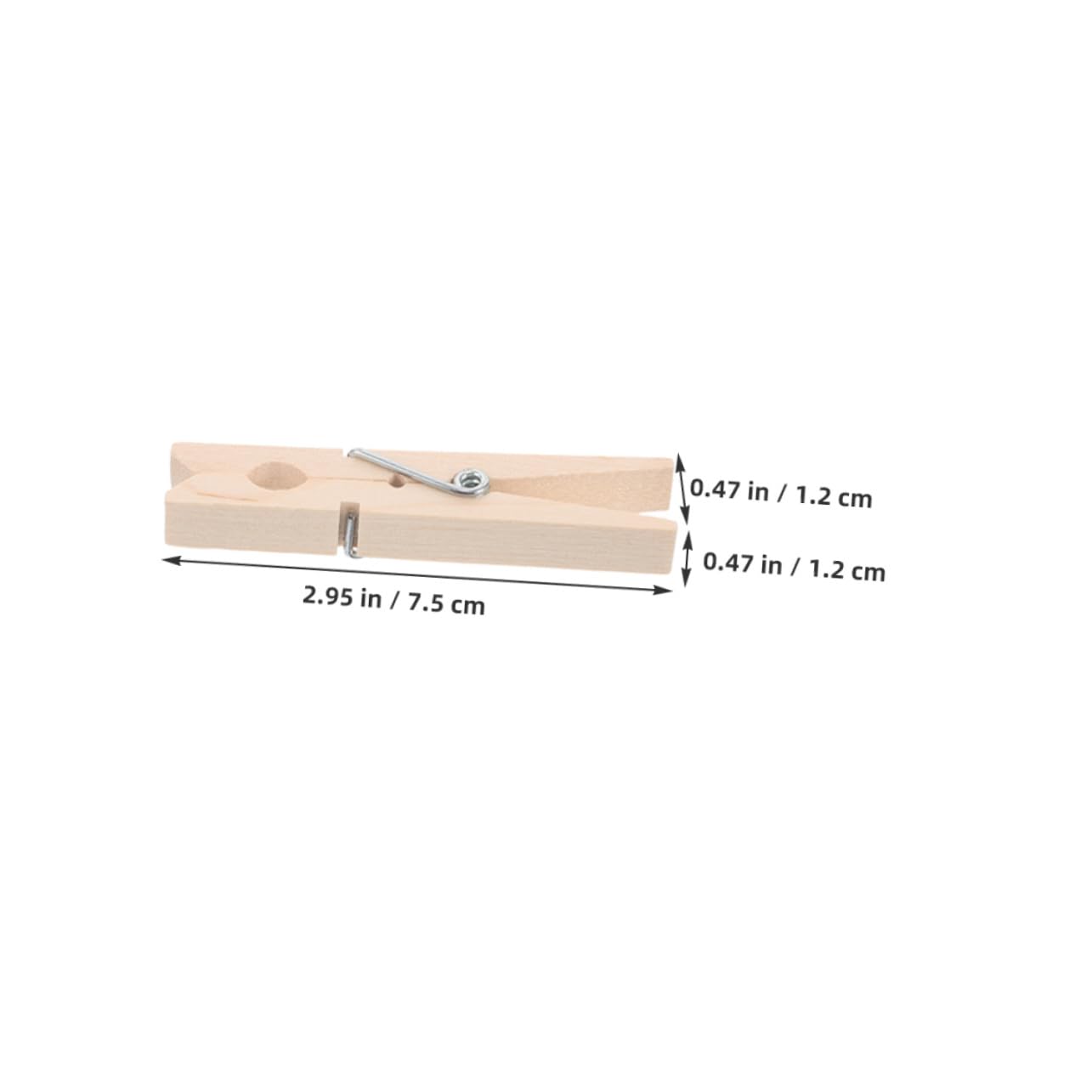 70 Piezas Pinzas de Madera Naturales para Colgar Ropa y Manualidades Clips Resistentes al Viento para Calcetines Toallas Fotos y Notas de Unidades Diseño Compacto y Acabado sin