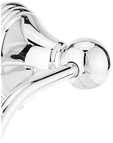 Image of Moen Preston Single Post Toilet Paper Holder, Wall Mounted with Hardware, European Open Arm Design, Chrome, DN8408CH 2-3 /8 x 6-1 /2 Inch (Pack of 3)
