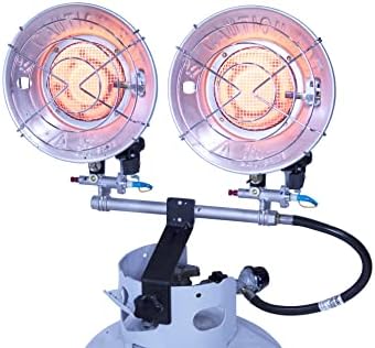 Amazon.com: K Tool International 77782; Portable Propane Tank Top Double  Heater, 15-30,000 BTU Output is Perfect for Tailgating, Camping, Hunting  and Powerful Enough to Heat any Garage, Shop or Off Grid Homestead :