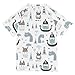 Cute Vikings Trendy Scandinavian Bathing Suit Kids Sun Protection Girls Swimsuit with Rashguard Swimwears Beach Tops for Teen Boys 5-6T