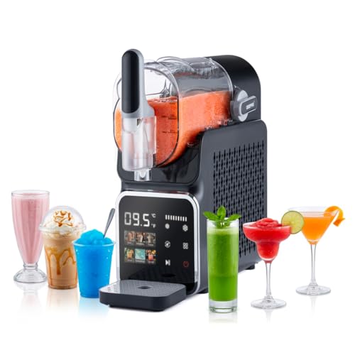 GEEPAS Slush Machine with Digital Display | 7 Smart Programmes Touchscreen Control 1.8L Capacity Easy Clean Design | Fast ICY Drink Maker for Slush Cocktails Frappé Milkshakes Juice | 2 Year Warranty