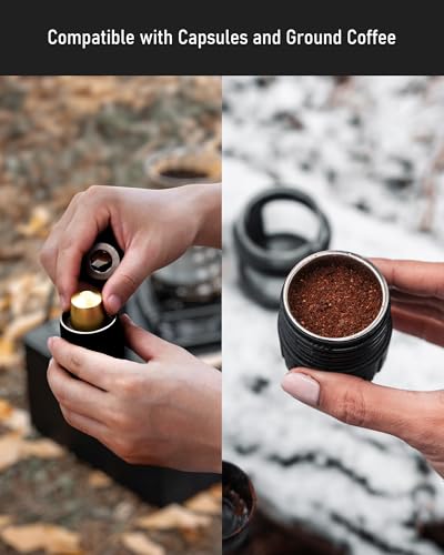 Staresso COMINHKG099783 Classic Portable Espresso Maker, 2 In1 Travel Coffee Maker,Compatible Capsules And Ground Coffee,Manual Espresso Machine,Hand Press Coffee Maker thumb #5