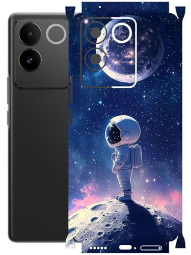 Image of AtOdds - Full Body Back Screen Guard Protector Film - Lamination Wrap Skin Sticker Compatible with IQOO Z7 PRO (5G) | Scratchproof Matte Finish (Moon)