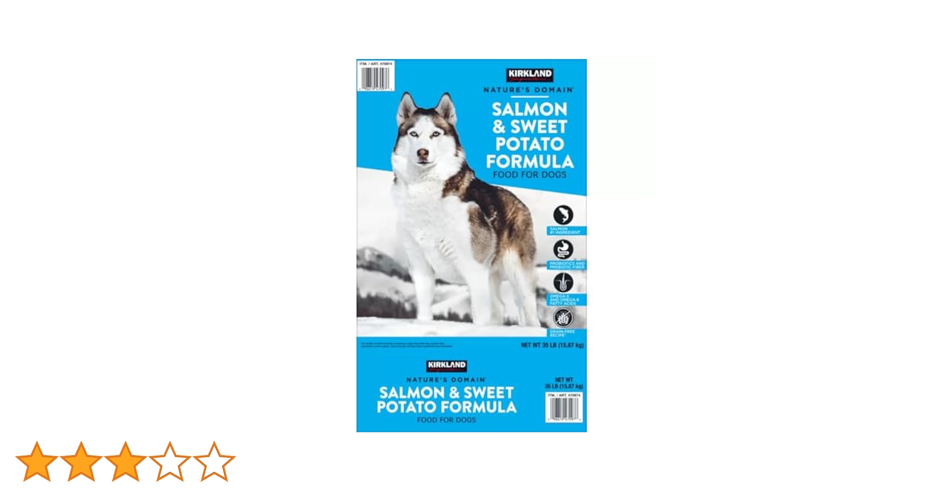 新品　カークランド成人子犬用ドッグフード　サーモンポテト15.87kg ≪15.87kg≫【KIRKLAND】カークランド ネイチャーズドメイン