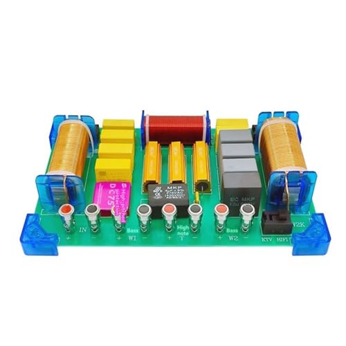 Aboiled High Power 1000W Audio Crossover 1 High 2 Low Voltage HiFi Frequency Divider for Professional KTV Speakers B