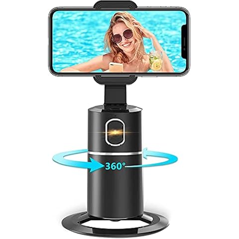 Uleway Soportes para Móviles de Seguimiento Facial, 360 ° ​Seguimiento Automático, Palo de Selfie Cover