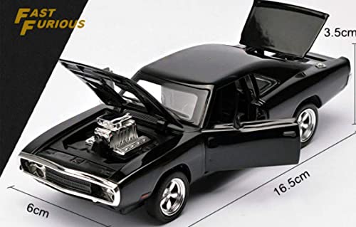 Image of Alloy Car Model Diecasts Metal Toy with Sound /Light /Pull-Back Off-Road Vehicles Car Model Collection Kids Toys Gift Multicolor Pack of 1 (1:32 Dodge Charger)