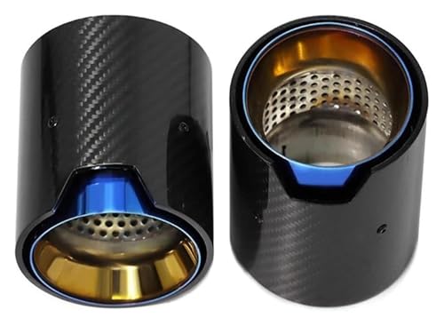 3�V���[�Y G20 G21 320D 330i 320i �}�t���[�`�b�v �����p �J�[�{���t�@�C�o�[ �r�C�m�Y�� �V���o�[ 2�� �ԗp�e�[���p�C�v �Ԃ̔r�C�ǂ̖��[(Blue 2pcs)