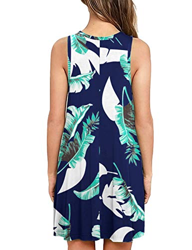 Image of AUSELILY Women's Summer Dress Sleeveless Floral Mini Dresses with Pockets Bohemian Dress 2025 New