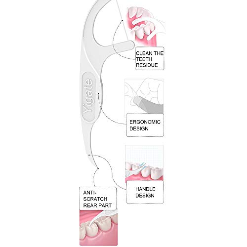 Anself 300 peças de palitos de fio dental, fio dental, palitos de dentes, palitos de dentes, fio den