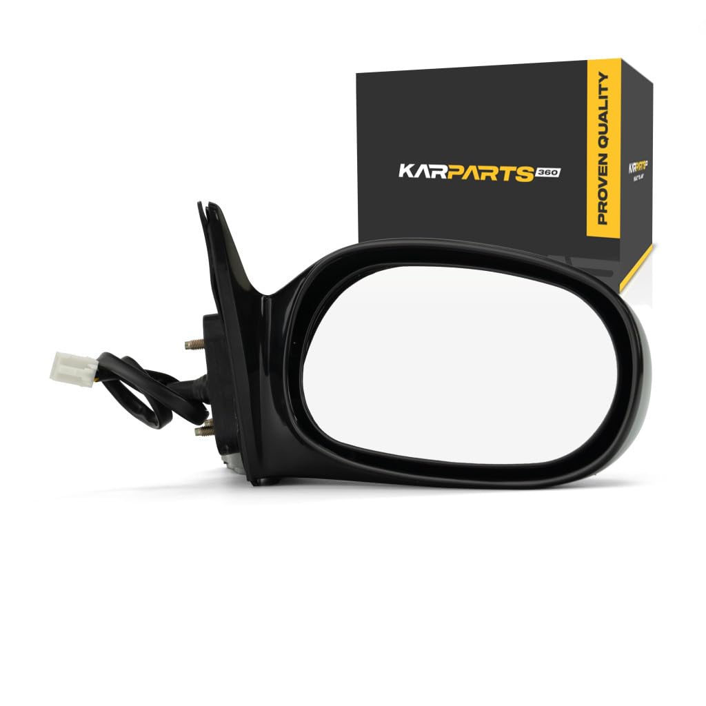 For Toyota Corolla 1998 99 00 01 2002 Door Mirror Passenger Side | Power | Non-Heated | Black | LE Model | Replacement For 87910-02190-C1 | TO1321129