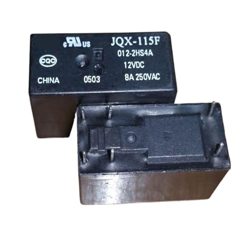 Relé JQX-115F 012-2HS4A de 12V y 6 pines con capacidad de 8A para placas
