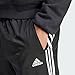 adidas mens Essentials Warm-Up Tapered 3-Stripes Track Pants, Black/White, Medium US