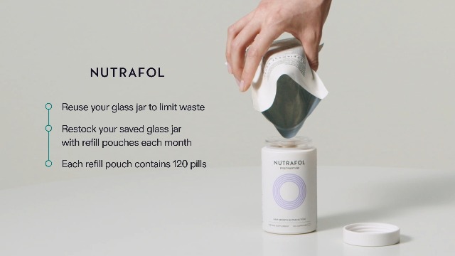 Nutrafol Postpartum Hair Growth Supplements, Clinically Tested for Visibly Thicker Hair and Less Shedding, Breastfeeding-friendly - 2 Month Supply, Pack of 2