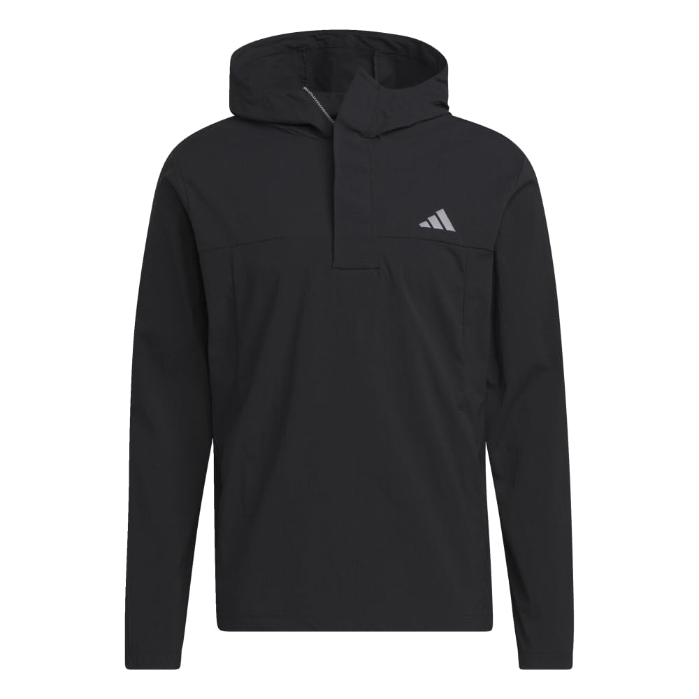 adidasMen's Ripstop Quarter Zip Golf Hoodie