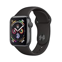 Apple Watch Series 4 (GPS) cassa 40 mm in alluminio grigio siderale e cinturino Sport nero