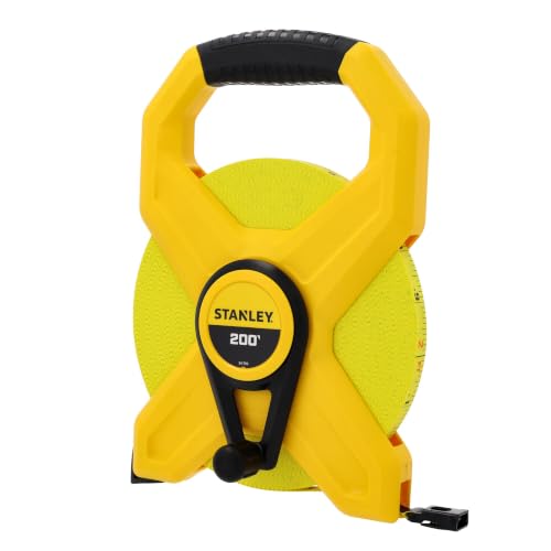 Image of STANLEY 200 Ft x 1 /2 in. Open Frame Fiberglass Long Tape Measure (34-793)