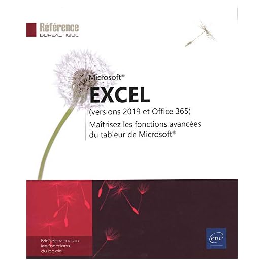 Excel (versions 2019 et Office 365) - Maîtrisez les fonctions avancées du tableur de Microsoft®