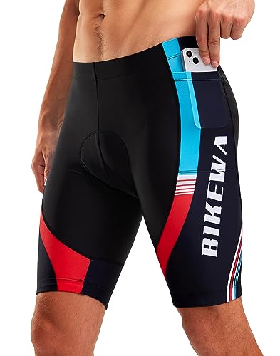 Men's Bike Shorts 4D Padded Biking Road Cycling...