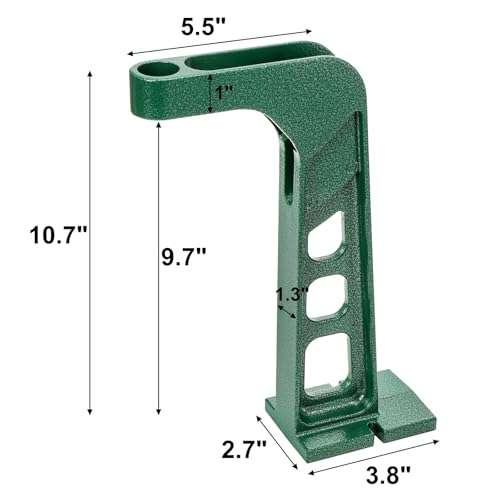 DEAYOU Powder Measure Stand with Mounting Hole, Compatible with 7/8\"-14 Thread, Professional Grade Heavy Duty Die-Cast Aluminum Construction for Reloading Equipment