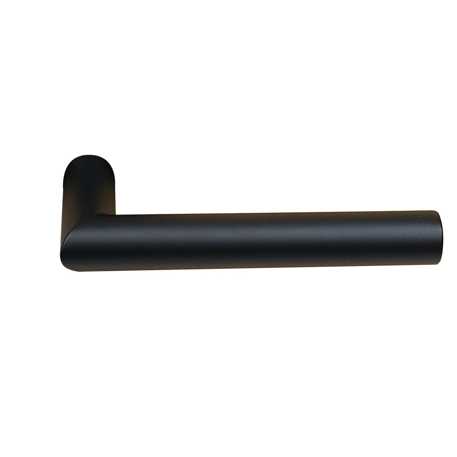 FELGNER Schutzbeschlag Klinke/Klinke Entfernung 92 mm| hochwertiger Türbeschlag, Sicherheitsbeschlag mit Klinke in L-Form für Außentüren Haustüren | Bohrschutz Stahl-Sockel modular schwarz matt