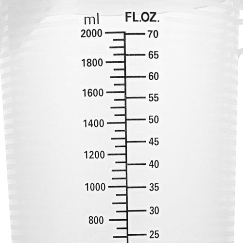 Pichet doseur 20L plastique transparent graduation précise liquides Cabilock