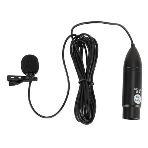 Microphone à revers cardioïde 48V alimentation fantôme XLR