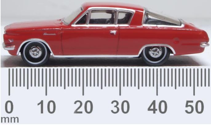 Oxford Diecast 1:87 Plymouth Barracuda 1965 Rojo miniatura 5