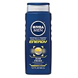 NIVEA Men Energy 3-in-1 Body Wash - Shower, Shampoo and Refresh With Invigorating Mint Extract - 16.9 fl. oz. bottle