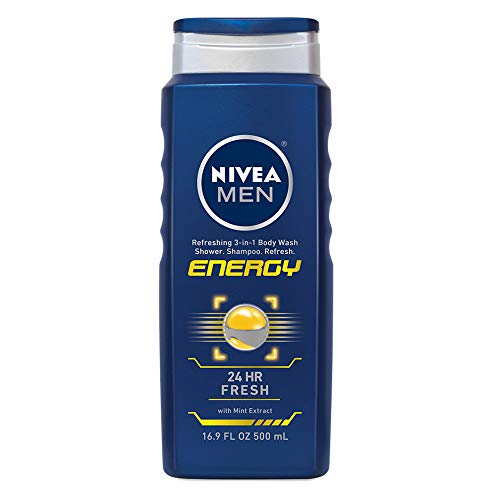 Nivea Men Energy 3-In-1 Body Wash - Shower, Shampoo And Refresh With Invigorating Mint Extract - 16.9 Fl. Oz. Bottle #TOP24