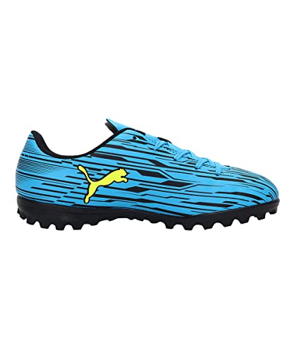 Image of Puma Unisex Rapido III TT Jr Ocean Dive-Yellow Alert-Black Football Shoe-10 Kids UK (10657905)