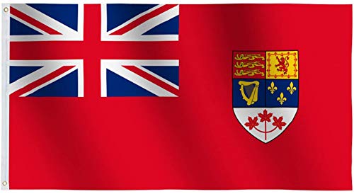 Rhungift Official Proportion1:2 Old Canada Red Ensign Flag3X6 Ft Banner Coated Nylon Spinning, 36x72inch Outdoor/Indoor Flags (1957-1965) Distinctive Canadian Flag by rhungift - Used condition - CA$23.74