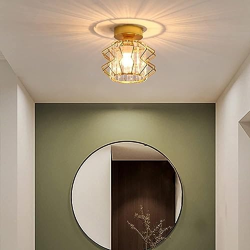 Plafonnier en verre et fer design moderne LED encastré chic