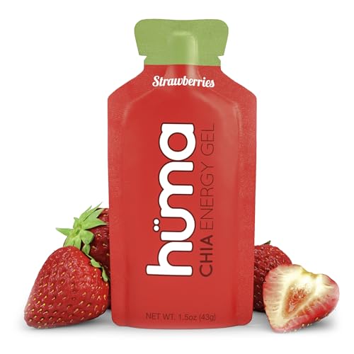 Huma Chia Energy Gel, Strawberries, 12 Gels - Premier Sports