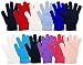 Winter Gloves Magic Gloves Wholesale 12 Pairs- One Size Fits All (Rainbow Assorted)
