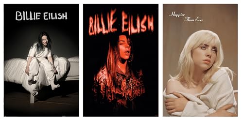 Billie Eilish - 3 Piece Music Poster Set (The Favorites - Album Covers) (Size: 24