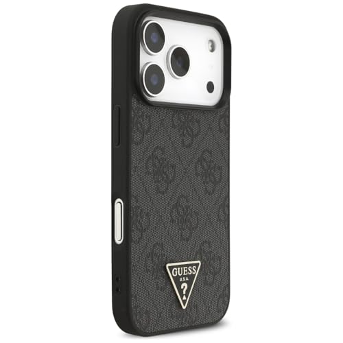 Coque iPhone 17 Pro Guess MagSafe anti-chute noire résolvant le risque de perte