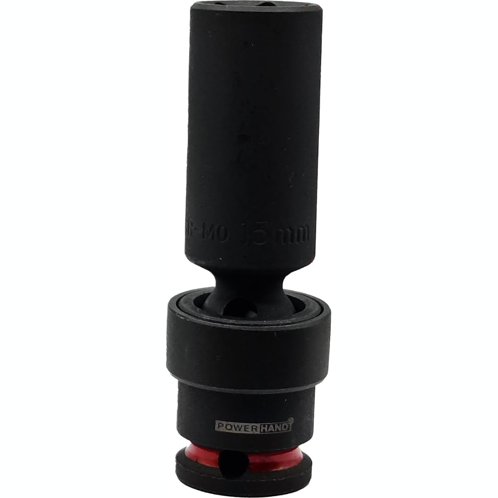 Powerhand 3/8" Drive Deep Swivel Impact Socket 15Mm Ki-S38-Sd15 Size 3