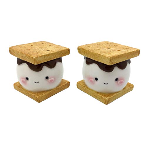Streamline Imagined Marshmallow Smores Salt and Pepper Shaker Set Ceramic