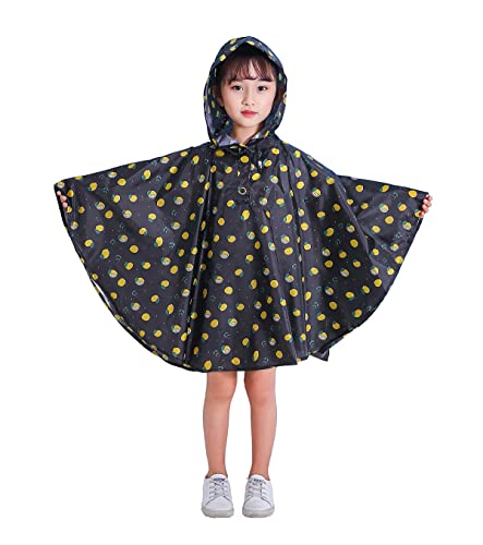 Image of Freesmily Kids Cute Raincoat Waterproof Rain Poncho Jacket Coat for Girls Boys