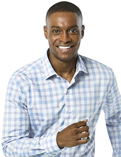 Luxe Microfiber Men’s Fitted Spread Collar Dress Shirt - Style Jesse #TOP1