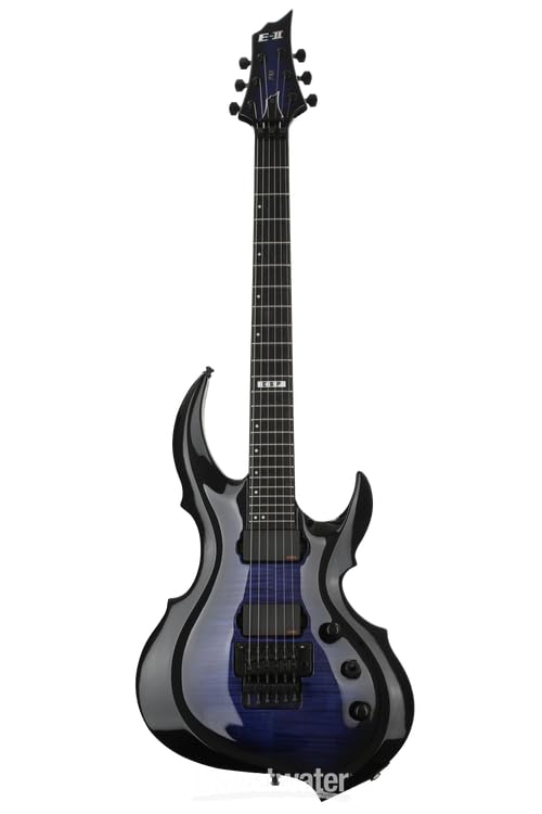 ギター E-ii FRX Amazon.com: ESP E-II FRX, Flame Maple Top - Reindeer Blue