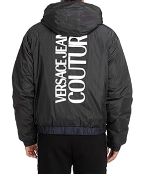 VERSACE JEANS COUTURE Męska kurtka pikowana z logo Couture