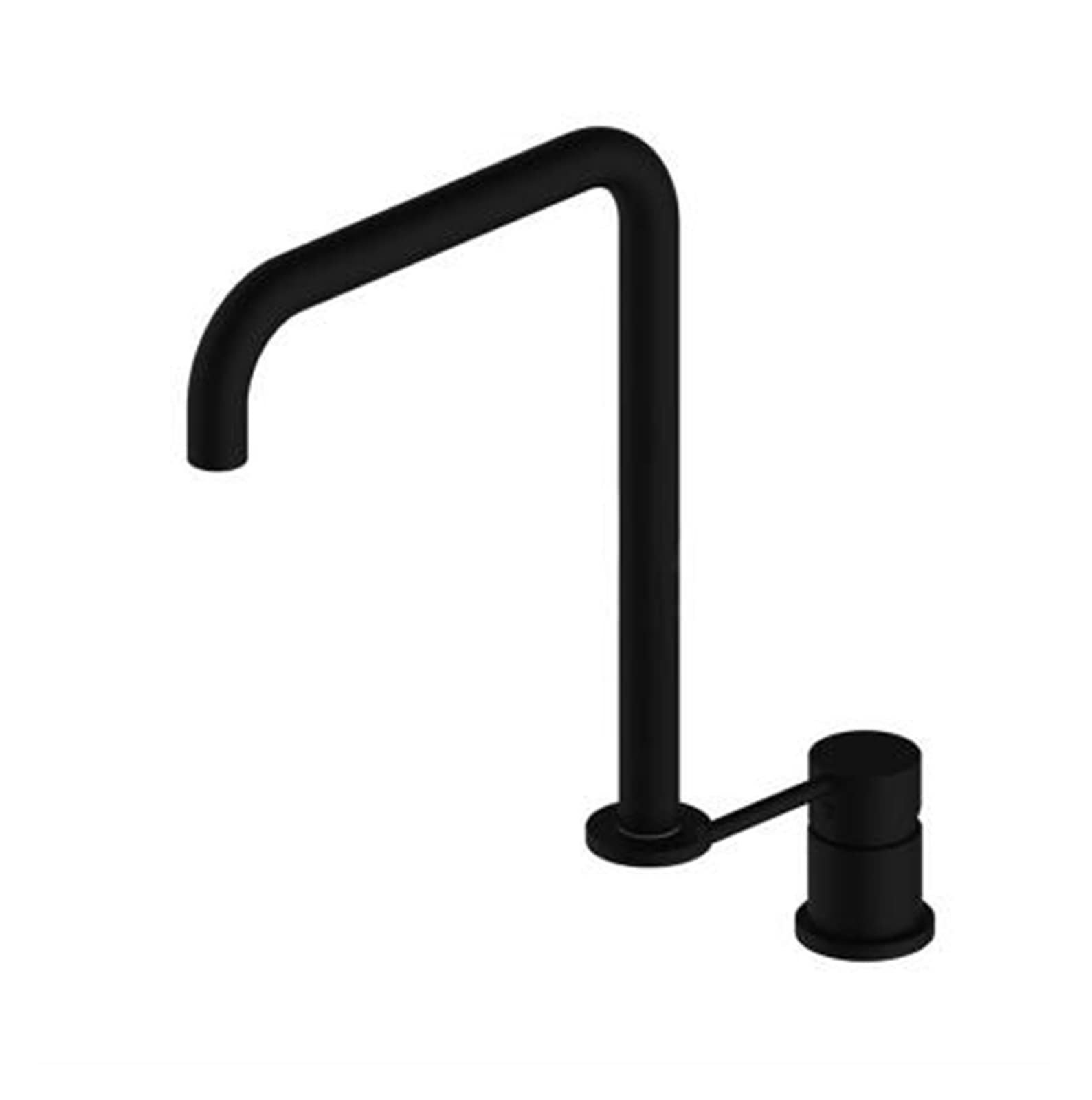 Robinet salle de bain noir super long tuyau deux trous tapot bassin 360