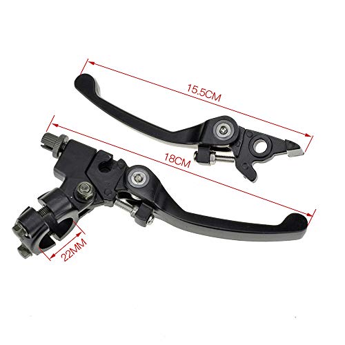 Hiaors HB071-BLACK Chrome Clutch Brake Lever For 22Mm 7/8 Inch Handlebar 110Cc 125Cc 140Cc Ttr 125Cc Ssr Xmotos Apollo 125 Pit Dirt Bike Motorcycle thumb #4