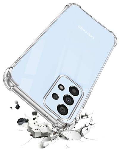 Image of Jkobi Shockproof Crystal-Clear Back Cover for Samsung Galaxy A33 5G (Anti Yellow Case | Drop & Camera Protection | Hard Polycarbonate)