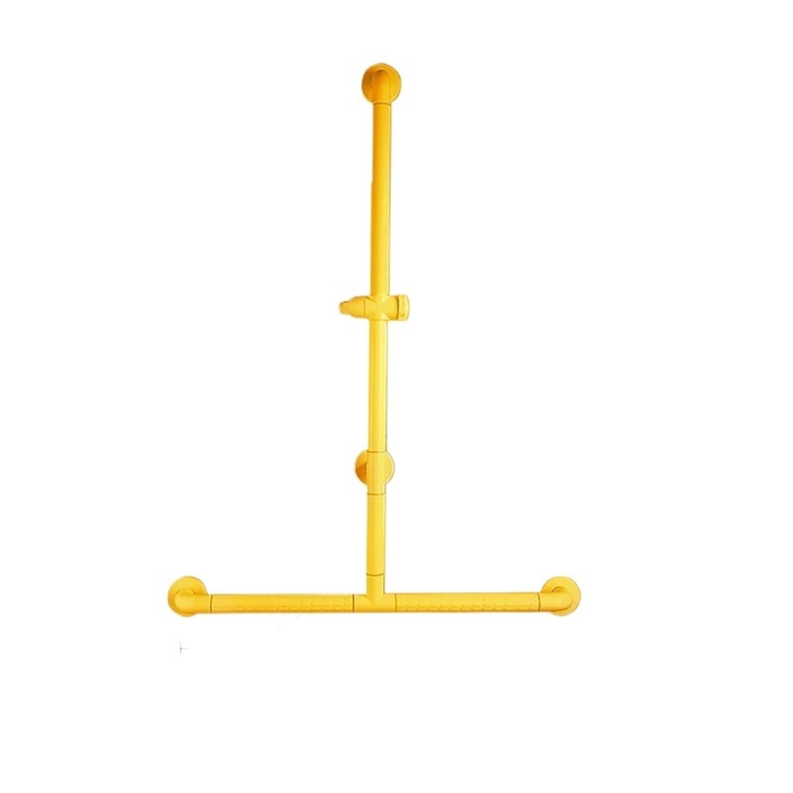 Barras de Apoyo para baños Asa de baño para Personas Mayores, Ajustable, Tipo T, para Inodoro, Segura, Antideslizante, Tipo L(- Yellow 60 x 80cm)