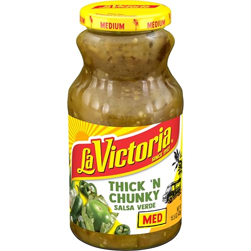 LA VICTORIA Thick & Chunky Verde Medium Salsa, 15.5 OZ