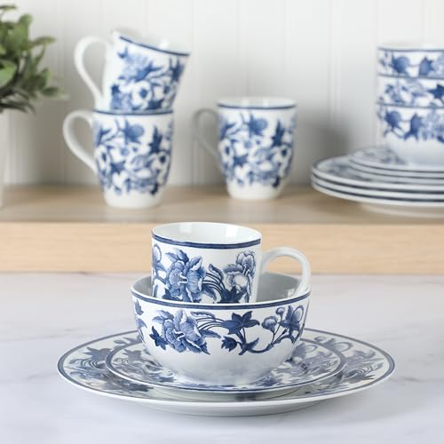Martha-Stewart-Goodale-Vintage-Blue-Stoneware-16-Piece-Dinnerware-Set Martha Stewart Goodale Vintage Blue Stoneware 16 Piece Dinnerware Set